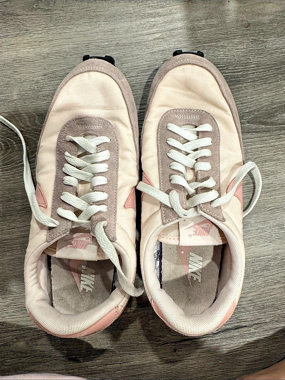 Nike Daybreak Bright Crimson Pink & White Sneakers